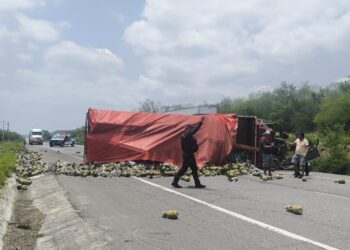 Alerta: circulación obstruida en la Carretera Victoria-Monterrey