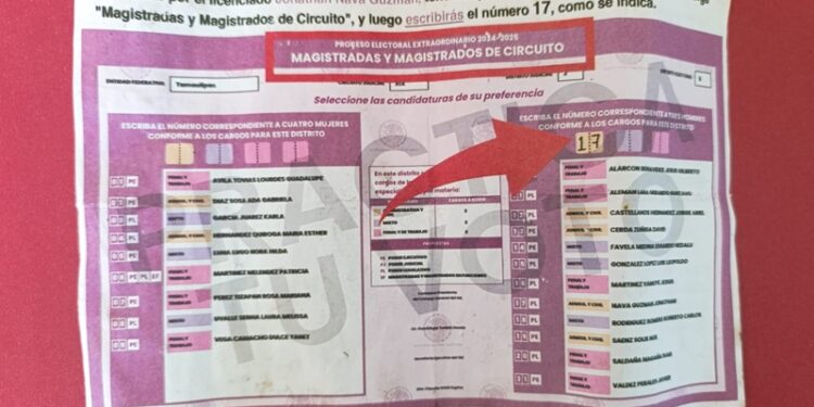Analiza INE validez de “acordeones” para elección judicial de Tamaulipas