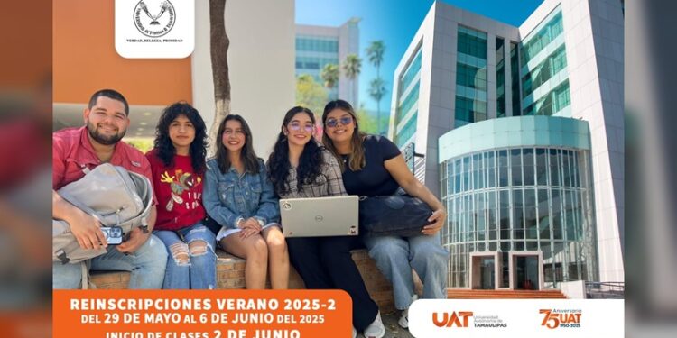 Anuncia la UAT proceso de reinscripciones para el ciclo de verano 2025
