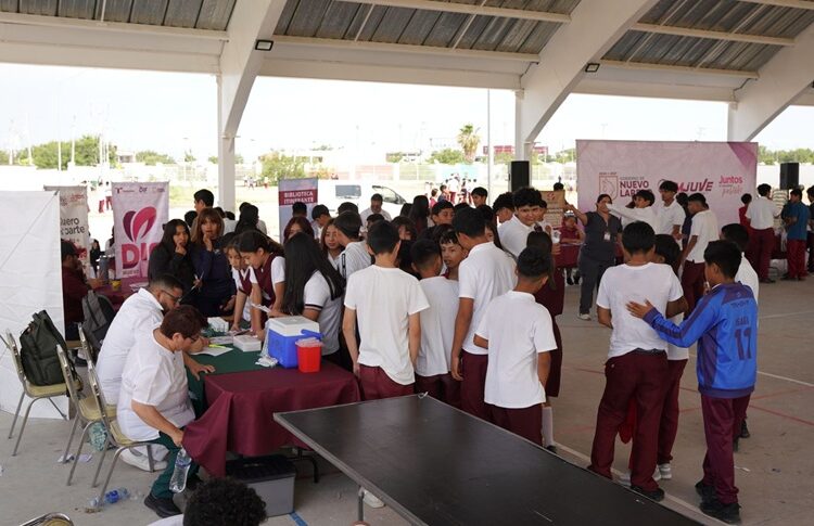 Brigada contacto jóven de IMJUVE llega a la Sec. 95 de Villas de San Miguel