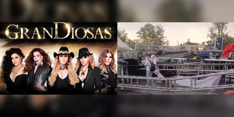 Concierto de “GranDiosas” cancelado tras caída del escenario