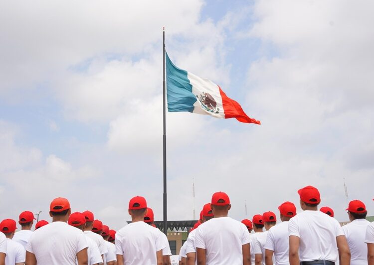 NLD se une a la Ceremonia Nacional de Protesta de Bandera de conscriptos del S.M.N.