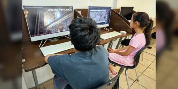 Niñas y niños viajan virtualmente por Museos del mundo en bibliotecas de NLD