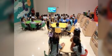 Niños aprenden en la Infoteca a evitar accidentes en la vía pública