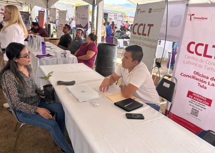 Participa STPS en jornadas asistenciales del DIF Tamaulipas