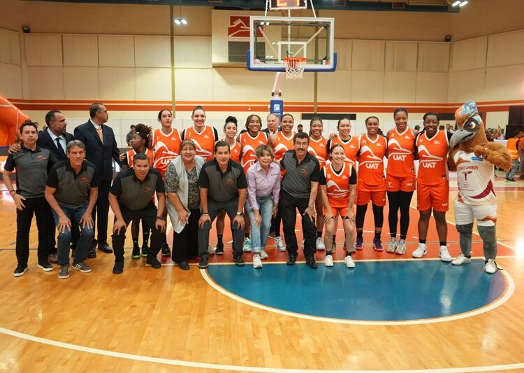 Rector de la UAT inaugura la temporada de la LNBP Femenil