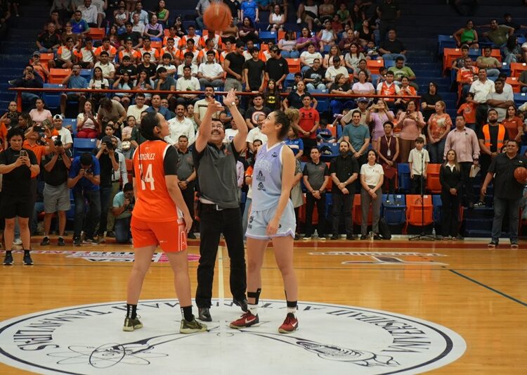 Rector de la UAT inaugura la temporada de la LNBP Femenil