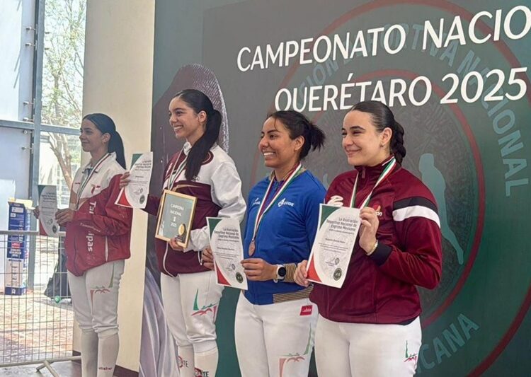 Regina Pedraza brilla en el Nacional de Esgrima