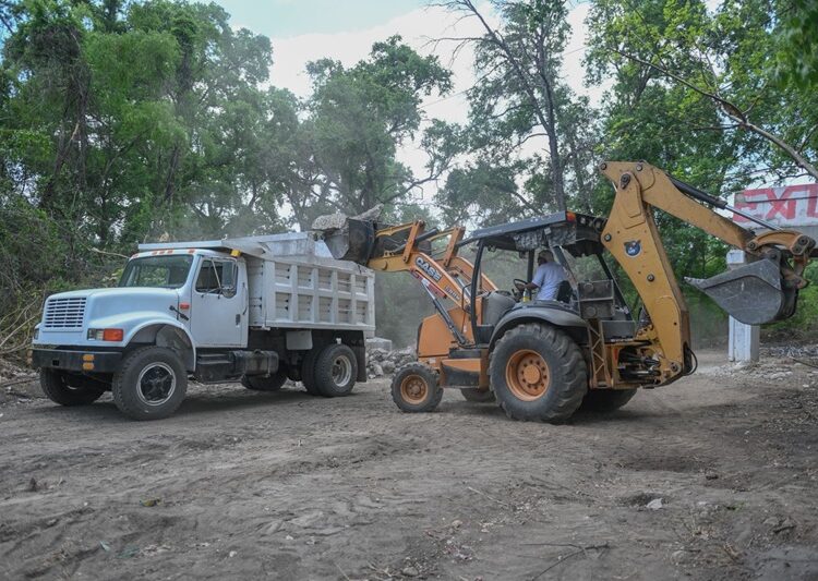 Supervisa alcalde avance de reparación de puente peatonal