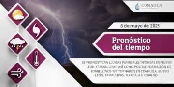 #PronósticodelTiempo para hoy Jueves 08 de mayo de 2025