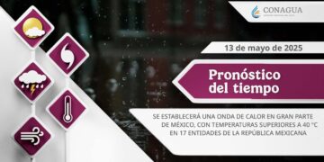 #PronósticodelTiempo para hoy Martes 13 de mayo de 2025