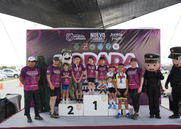 ¡Exitosa rodada ciclista por aniversario en Nuevo Laredo!