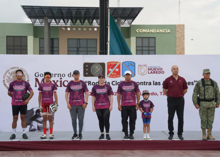 ¡Exitosa rodada ciclista por aniversario en Nuevo Laredo!