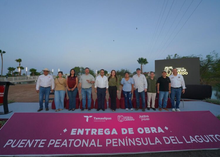 Carmen Lilia inaugura puente panorámico del Península del Laguito