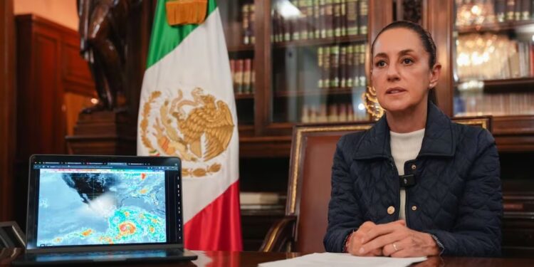 Sheinbaum emite mensaje extraordinario ante el impacto de «Erick»