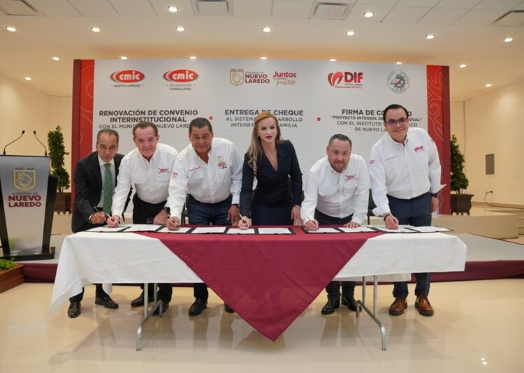 Entrega CMIC más de 900 mil pesos de apoyo al DIF NLD