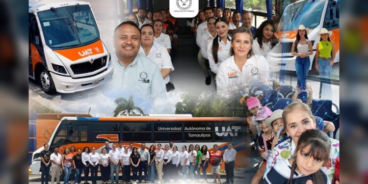 Entrega la UAT nuevas unidades para el transporte gratuito de sus estudiantes