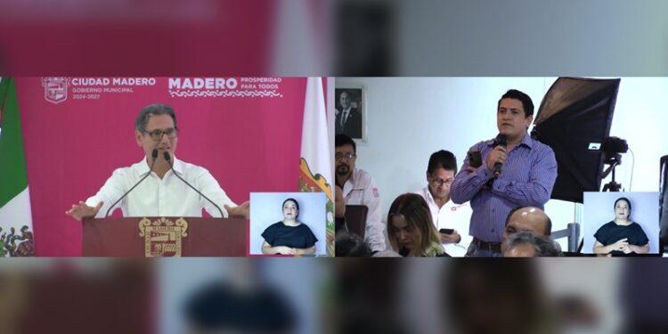 Gobierno de Madero es exhibido en vivo por proveedor