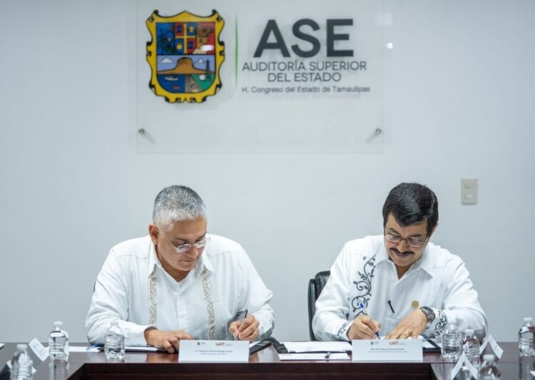 Firman convenio la UAT y la Auditoría Superior del Estado