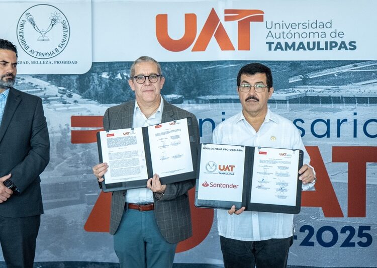 Fortalece la UAT y Banco Santander apoyo a la educación superior