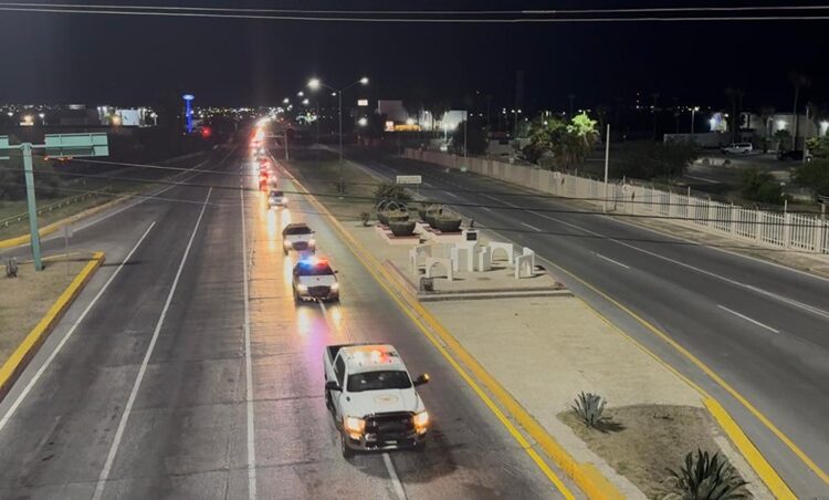 Guardia Estatal brinda seguridad a Caravana “Migrantes Unidos”