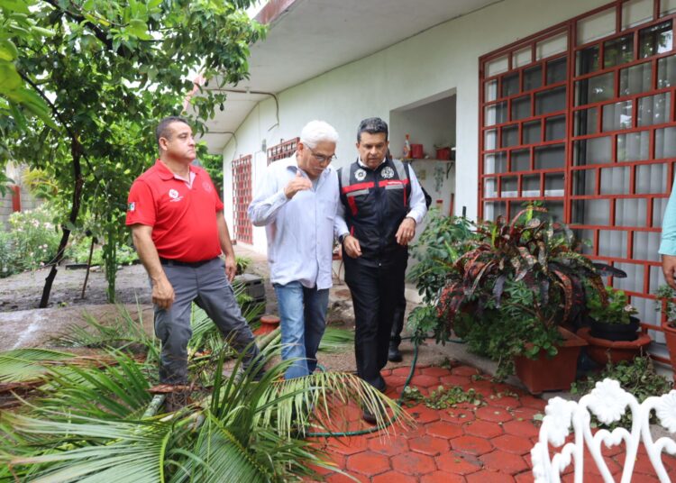 Supervisa alcalde de Victoria acciones por tormenta ‘Barry’