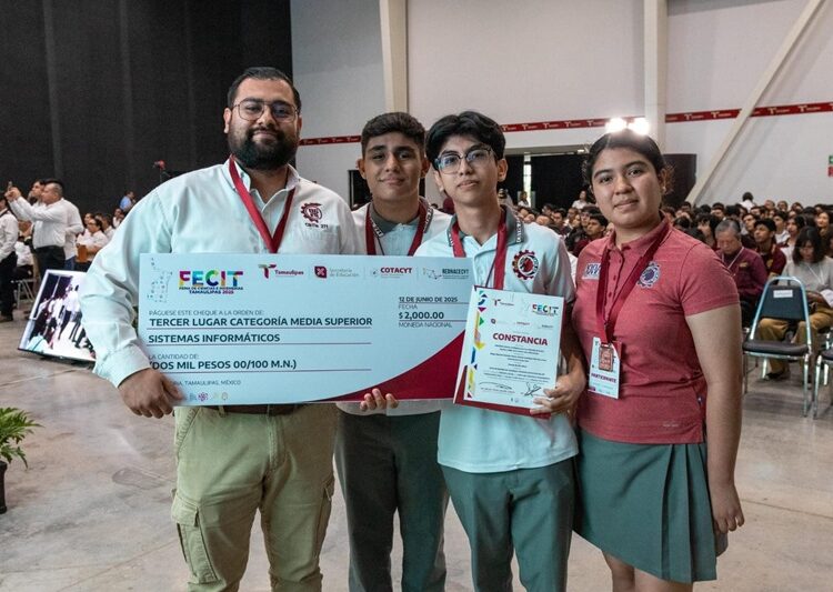 Reconocen a jóvenes talentos en la ‘Feria de Ciencias e Ingenierías Tamaulipas 2025’