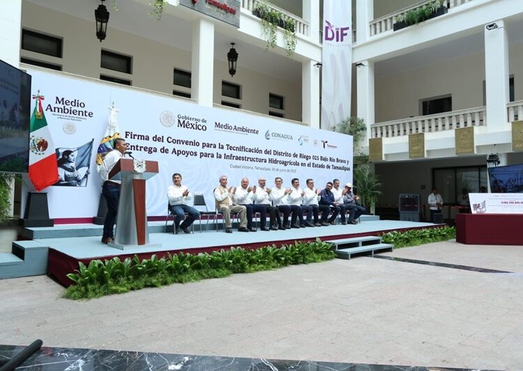 Suscriben modernización del campo tamaulipeco