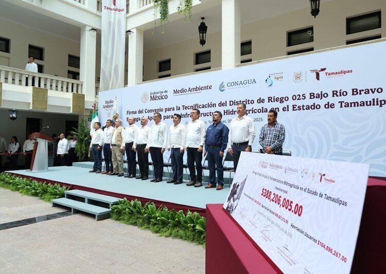 Suscriben modernización del campo tamaulipeco