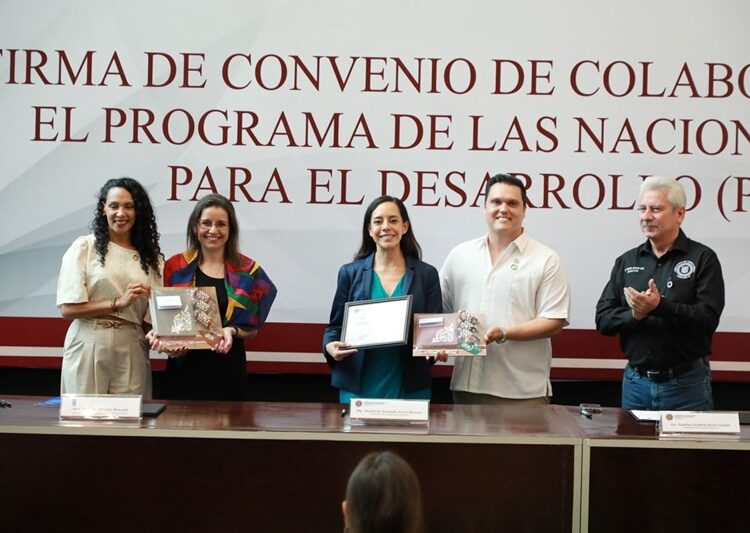 Tamaulipas pionero en firmar convenio de colaboración con el PNUD