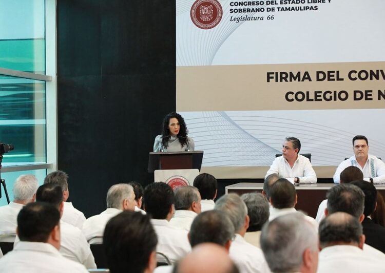 Unen esfuerzos Congreso y notariado para fortalecer el marco jurídico en Tamaulipas