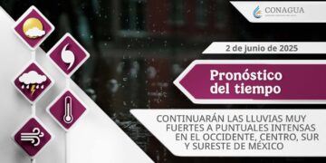 #PronósticodelTiempo para hoy Lunes 02 de junio de 2025