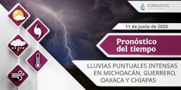 #PronósticodelTiempo para hoy Miércoles 11 de junio de 2025