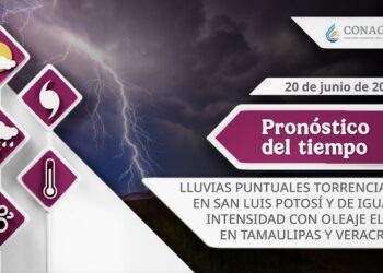 #PronósticodelTiempo para hoy Viernes 20 de junio de 2025
