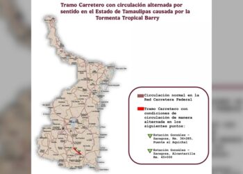 Abrirán, está noche, temporalmente la carretera Victoria a Tampico