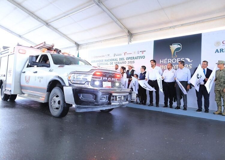 Banderazo al ‘Operativo Especial de Verano Héroes Paisanos 2025’ en Tamaulipas