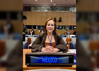 Carmen Lilia presenta modelo de saneamiento del agua en la ONU