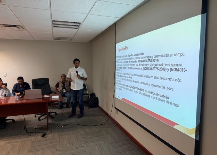 Capacitan a sector de la construcción en seguridad laboral con enfoque preventivo