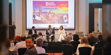 Carmen Lilia muestra liderazgo de NLD en foro internacional sobre economía e inmigración