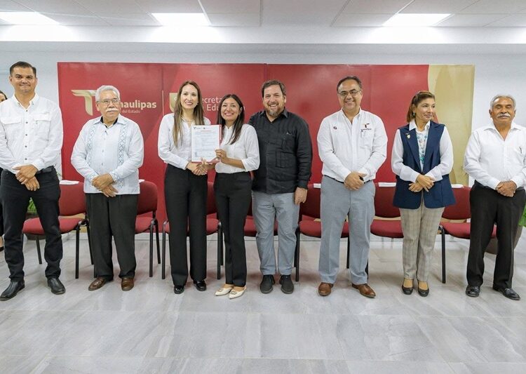 Entrega SET nombramientos de promoción a docentes y personal administrativo en Normales de Tamaulipas