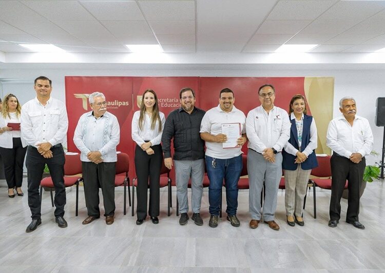 Entrega SET nombramientos de promoción a docentes y personal administrativo en Normales de Tamaulipas