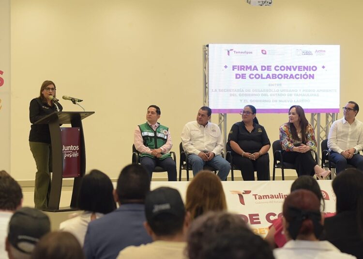 Firman SEDUMA y Nuevo Laredo alianza por un futuro más verde