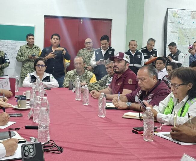 Llega coordinadora nacional de PC al sur de Tamaulipas ante emergencia por lluvias