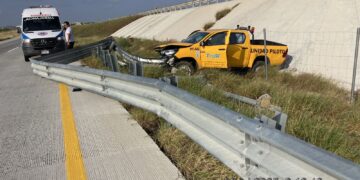 Se accidenta vehículo en la Monterrey-Nuevo Laredo
