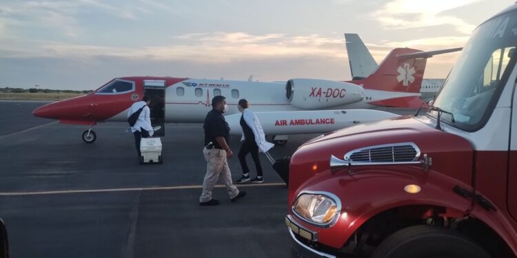 Participan corporaciones de NLD durante traslado de órganos