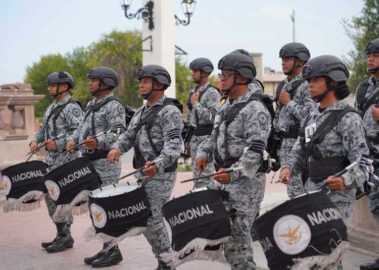Presenta Guardia Nacional exhibición de toques de ordenanza