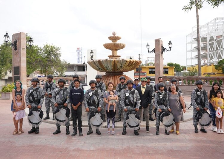 Presenta Guardia Nacional exhibición de toques de ordenanza