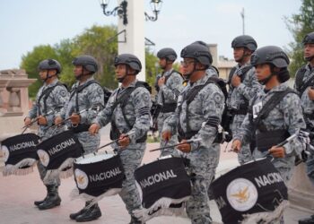 Presenta Guardia Nacional exhibición de toques de ordenanza