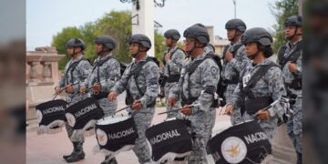 Presenta Guardia Nacional exhibición de toques de ordenanza