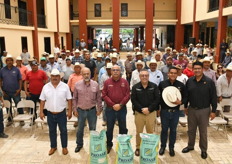 Reciben semilla de maíz productores del municipio de Tula